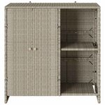 vidaXL Armoire de rangement Gris clair 100 x 36 x 102 cm Rotin