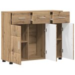 vidaXL Buffet Chêne artisanal 88 5 x 30 5 x 73 cm Bois d'ingénierie