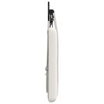 vidaXL Tête de lit suspendue Avec lumière LED Blanc Simili cuir