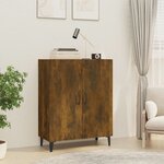 vidaXL Buffet Chêne fumé 70x34x90 cm Bois d'ingénierie