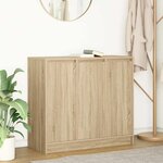 vidaXL Buffet chêne sonoma 85x34x76 cm bois d'ingénierie