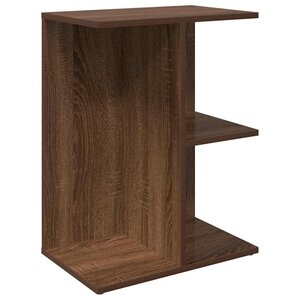 vidaXL Table de chevet chêne marron 46 5x29x61 cm bois d'ingénierie