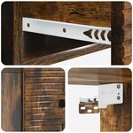 vidaXL Cabinet de chevet mural Chêne fumé 34 5 x 33 x 20 cm