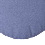 vidaXL Coussins de siège 2 pc Tissu Bleu denim Ø50 x 19 cm