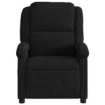 vidaXL Fauteuil inclinable en velours noir
