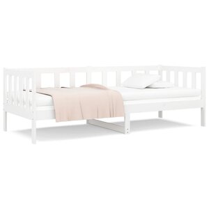 vidaXL Lit de jour sans matelas blanc 80x200 cm bois de pin massif