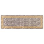 vidaXL Coureur de Tapis MARSA Gris 80 x 250 cm Polyester et PVC