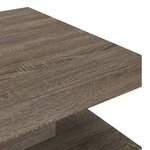 vidaXL Table basse Gris 60x60x35 cm MDF