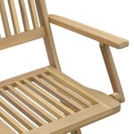 vidaXL Ensemble à manger de jardin 7 Pièces Bois d'acacia solide