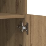 Buffet vidaXL avec lumières LED chêne artisanal 41x37x67 cm