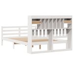 vidaXL Lit bibliothèque sans matelas blanc 140x200 cm bois pin massif