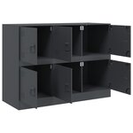 vidaXL Buffet anthracite 99x39x73 cm acier