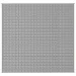 vidaXL Couverture lestée Gris 220x240 cm 15 kg Tissu