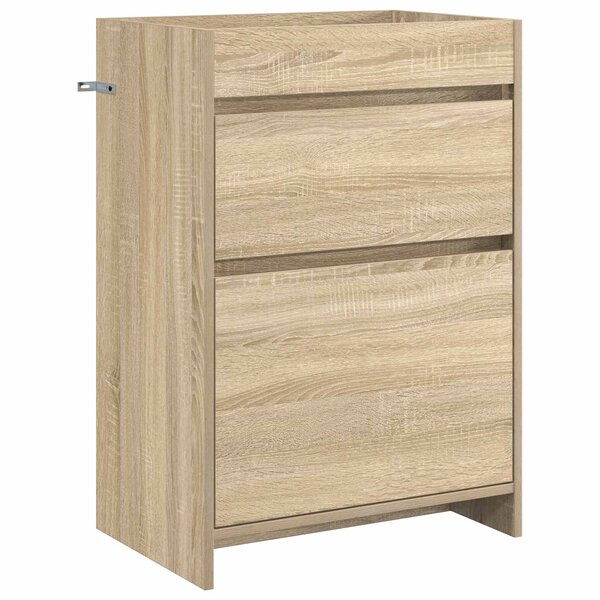 vidaXL Meuble sous lavabo de salle de bain Chêne Sonoma