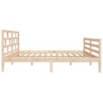 vidaXL Cadre de lit sans matelas bois massif 120x200 cm