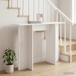 vidaXL Table console Blanc 100 x 30 x 75 cm Bois d'ingénierie