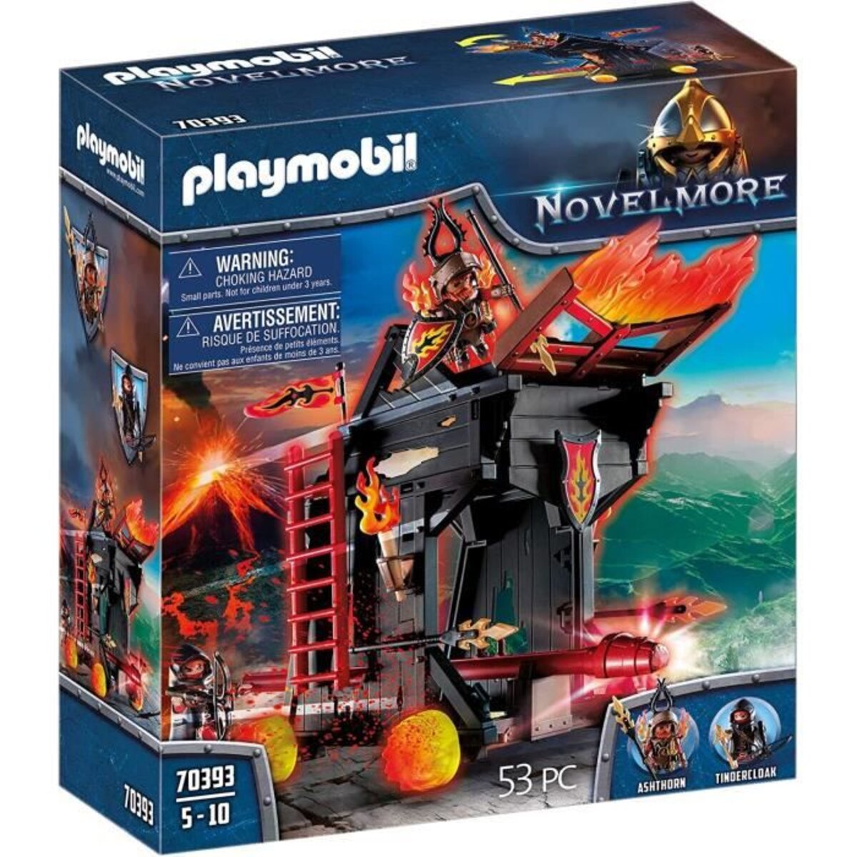Playmobil 70393 - novelmore - tour d'attaque mobile des chevaliers
