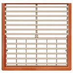 vidaXL Cadre de lit Marron cire 210 x 118 x 30 cm Pin massif