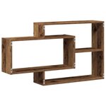 vidaXL Étagère murale vieux bois 104x20x58 5 cm bois d'ingénierie