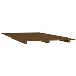 vidaXL Cadre de lit Marron miel 90x200 cm Bois de pin massif