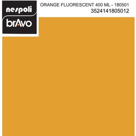 Aérosol peinture professionnelle fluorescentrescent orange 400 ml  nespoli