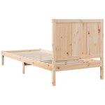 vidaXL Cadre de lit extra long sans matelas 100x210 cm bois massif