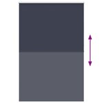 vidaXL Store enrouleur occultant café 150x230 cm largeur du tissu