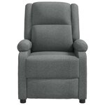 vidaXL Fauteuil de massage Gris foncé Tissu