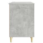 vidaXL Bureau Gris béton Bois d'ingénierie 142 5 x 50 x 75 cm