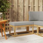 vidaXL Banc de Jardin Blanc 80 x 43 x 45 cm Bois d'Acacia Massif