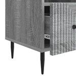 vidaXL Meuble TV Sonoma gris 102 x 34 5 x 50 cm Bois d'ingénierie