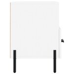 vidaXL Meuble TV Blanc 80x36x50 cm Bois d'ingénierie