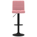 vidaXL Tabouret de bar Rose Velours