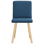 vidaXL Chaises à manger lot de 2 bleu tissu