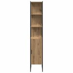 vidaXL Ensemble de mobilier de salle de bain avec porte 4 Pièces Marron