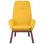 vidaXL Chaise de relaxation Jaune moutarde Tissu