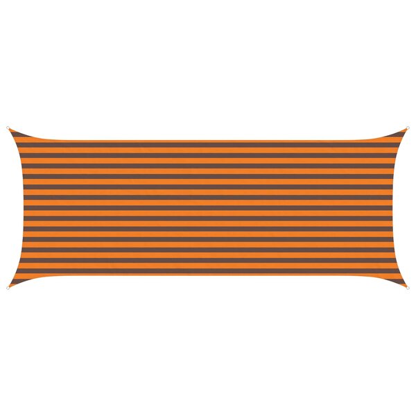 vidaXL Voile d'ombre Orange et marron 2 x 5 m 100   polyester Oxford