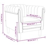 vidaXL Fauteuil vert foncé velours
