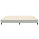 vidaXL Sommier à lattes de lit sans matelas gris clair 200x220 cm