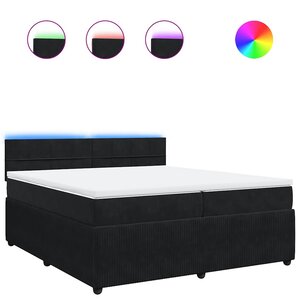 vidaXL Sommier à lattes de lit et matelas Noir 200x200 cm Velours