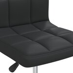 vidaXL Chaise à manger Noir Similicuir