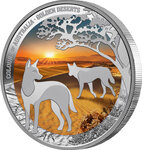 Monnaie GOLDEN DESERTS Colours of Australia 1 Oz Argent 1$ Niue 2026 (PRÉCOMMANDE)