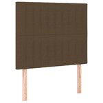 vidaXL Sommier à lattes de lit matelas et LED Marron foncé 100x200cm