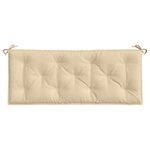 vidaXL Coussin de banc de jardin beige 120x50x7 cm tissu oxford