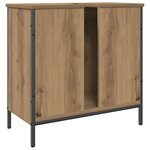 vidaXL Armoire lavabo chêne artisanal 60x30x60 cm bois d'ingénierie