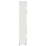 vidaXL Meuble de salle de bain haut avec porte Blanc 30 x 35 x 192 cm