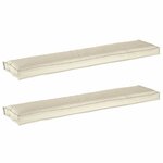 vidaXL Set de coussins de palette 2 Pièces Crème 180 x 40 x 8 cm