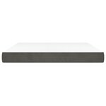 vidaXL Matelas de lit à ressorts ensachés fermeté moyenne 152x203x20 cm velours