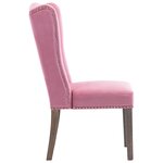 vidaXL Chaises à manger lot de 2 Rose Velours