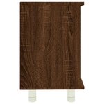 vidaXL Armoire de bain Chêne marron 60x32x53 5 cm Bois d'ingénierie